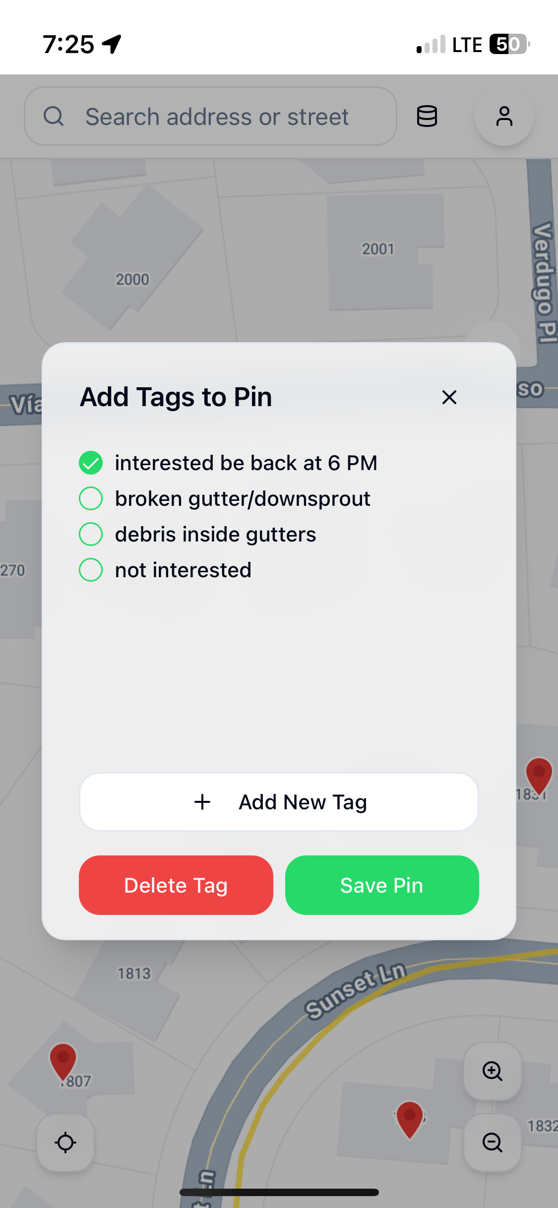 Add Tags Modal